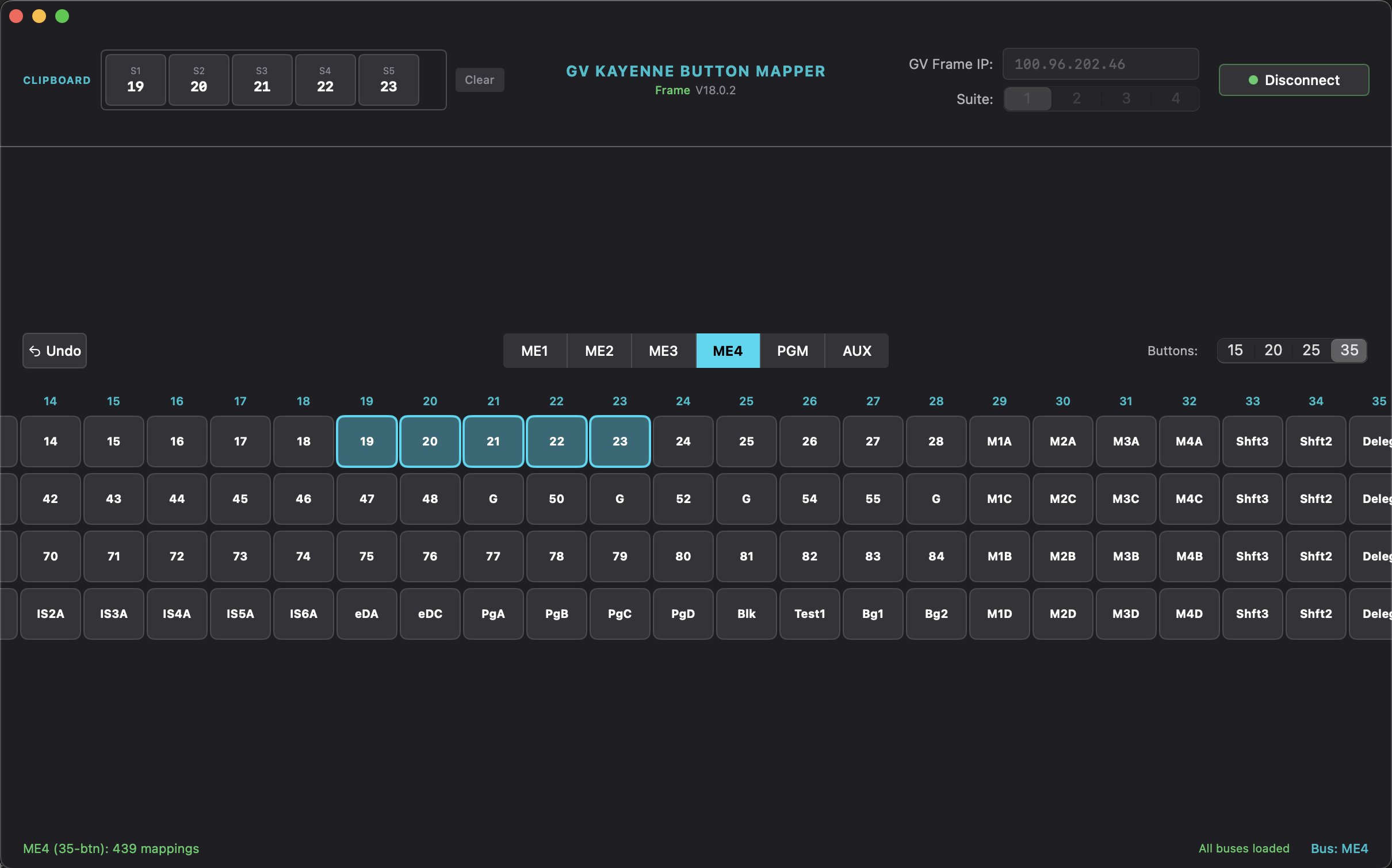 Button Mapper Interface
